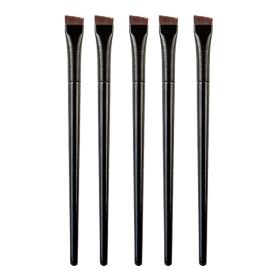 5/10 Pcs Brow Contour Makeup Brushes Eyebrow Eyeliner Brush Professional Super Thin Angled Liner Eye Brush Set Make Up Tools (Handle Color: 5pcs A101)