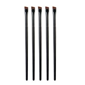 5/10 Pcs Brow Contour Makeup Brushes Eyebrow Eyeliner Brush Professional Super Thin Angled Liner Eye Brush Set Make Up Tools (Handle Color: 5pcs A102)