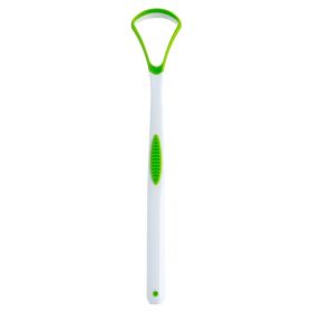 1/3/5pcs Tongue Scraper Oral Cleaner Brush Fresh Breath Cleaning Coated Toothbrush Hygiene Care Tools (Number of Pieces: Combo, Color: Green)