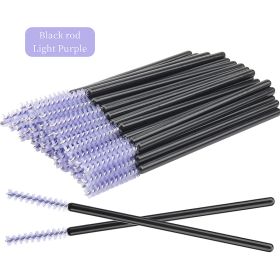 NEW 50Pcs Makeup Eyelash Brushes Disposable Crystal Eyebrow brush Diamond Handle Mascara Wand Applicator Lashes Extension Tools (Color: AA280-04, Brush Material: Nylon)