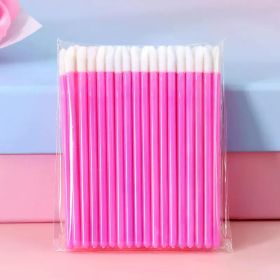 100PCS Disposable Lip Brush Women Accessories Wholesale Lipstick Gloss Wands Applicator Perfect Best Make Up Hotting makeup (Handle Color: Rose red 50pcs)
