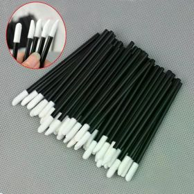 100PCS Disposable Lip Brush Women Accessories Wholesale Lipstick Gloss Wands Applicator Perfect Best Make Up Hotting makeup (Handle Color: black 50pcs)