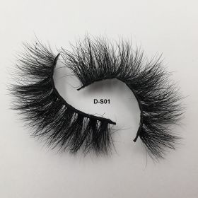 Fluffy Lashes 3d Mink Lashes 100% Cruelty Free Lashes Handmade Reusable Short Natural Eyelashes Maquillaje Eyelashes Mink (Color: 1 pair-D-S01)