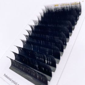 LB LC Curl Camellia False Eyelashes Faux Mink Soft Easy Fan Individual Lashes Light Classic Russian Volume Premade Fan Lashes (Thickness, Length: 0.05mm, 10mm, Color: LC)