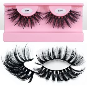 REDSIREN Faux Mink Lash Spikes Wispy Thick Natural Full Strip Lashes New Makeup Fluffy Mink Eyelashes (Color: 20mm N897)