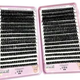 570/640pcs Individul Claster Eyeash Thick & Fluffy Extension 30D/100D Mix Length DIY Cluster Lashes (Length: MIX, Color: JMS100P)