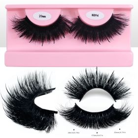 REDSIREN Faux Mink Lash Spikes Wispy Thick Natural Full Strip Lashes New Makeup Fluffy Mink Eyelashes (Color: 20mm N894)