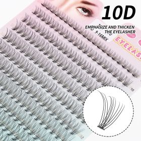 280 PCS Individual Lashes Cluster DIY Lash Clusters 10D 20D 30D 40D D Curl 9-16mm Cluster Lashes DIY Individual Eyelashes Lashes (Color: 10D 0.10 Thickness, Curl, Length: D, 14mm)