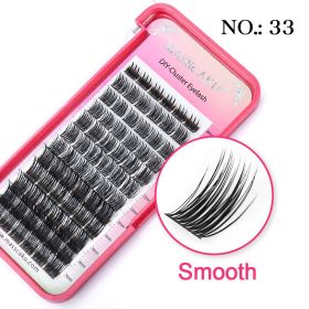 MASSCAKU DIY Cluster Eyelash Extension Segmented False Bundles Eyelashes 72Volume Natural Russian Faux Mink Makeup Lashes (Color: 33, Curl, Thickness, Length: D, 0.07mm, MIX)