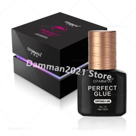 Damman Eyelash Adhesive Professional Lash Glue for Eyelash Extension Fast Drying Lashes Extension Glue Flase Eyelash Supplies (Color: 1pcs-10ml)