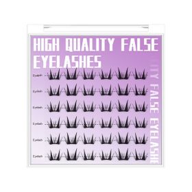Self Adhesive DIY Lashes No Glue Needed Reusable Bottom Lash 5D Fluffy Cluster Eyelash Korean DIY Manga Lash Extension At Home (Color: style 3)