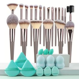3-20PCS Makeup Brushes Set Eyeshadow Fluffy Foundation Concealer Blush Highlighter Storage Box Female Cosmetics Beauty Tools (Handle Color: S-K)