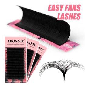 Abonnie Super Soft Blomming Lashes Easy Fan Eyelash Extensions Mega Volume Fans 8-25m All Size Eyelashes Supplies for Eye Beauty (Thickness, Length: 0.10mm, Mix8-15, Curl: C)