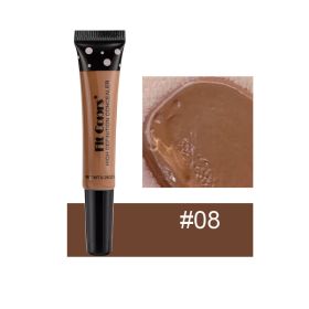 Full Cover Liquid Concealer 8 Color BB Cream Foundation Air-permeable Natural Brightening Makeup Eye Dark Circles Cream Cosmetic (Color: 08)