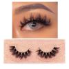FOXESJI Mink Eye Lashes Eyelashes Fluffy Soft Cross Wispy False Eyelashes Lashes Extension Natural 3D Mink Eyelashes Make up