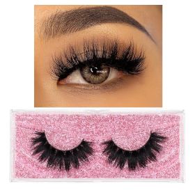 FOXESJI Mink Eye Lashes Eyelashes Fluffy Soft Cross Wispy False Eyelashes Lashes Extension Natural 3D Mink Eyelashes Make up (Length: 1PCS With Soft Box, Color: F16)