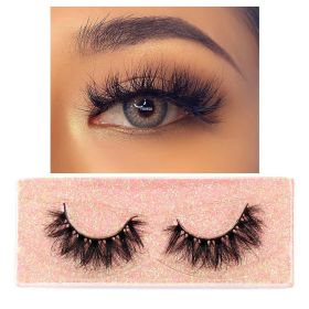 FOXESJI Mink Eye Lashes Eyelashes Fluffy Soft Cross Wispy False Eyelashes Lashes Extension Natural 3D Mink Eyelashes Make up (Length: 10PCS With Soft Box, Color: K39)