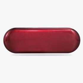 GLAMLASH Eyelashes Tweezers Box Exquisite Tinplate Protection Storage Box Eyelash Lash Extension Beauty Pencil Case Makeup Tools (Color: Wine Red)