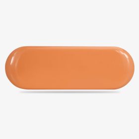 GLAMLASH Eyelashes Tweezers Box Exquisite Tinplate Protection Storage Box Eyelash Lash Extension Beauty Pencil Case Makeup Tools (Color: Orange)
