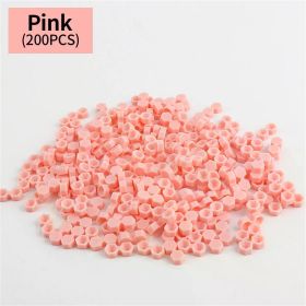 200pcs Eyelash Extension Glue Cup Tray Makeup Tools Eyelash Extension Accessories Lashes Supplies Diamond Eyelash Glue Delay Cup (Color: Pink)