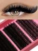 GROINNEYA Lash Cluster 5D Fluffy Thick Eyelash Clusters D Curl Wispy Individual Lashes Mix Eyelash Extensions Lash Makeup