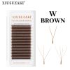 Brown W Shaped 2D 3D 4D YY Bloom Automatic Flowering Premade Fans Eyelashes Extensions Natural Soft Light Individual Lashes