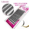 LAKANAKU Manga Anime Spire Eyelashes Extension Feather Shape 0.07mm C/D/CC Curl Mix 8-15mm 9-13mm Cashmere Premade Fan Eyelashes