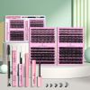 DIY False Eyelashes Clusters Extensions Individual Lashes Cluster Natural Segmented With glue,Remover,lash brush, tweezers